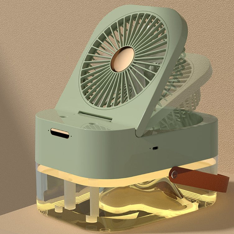 Ventilador Humidificador De Escritorio Con Luz