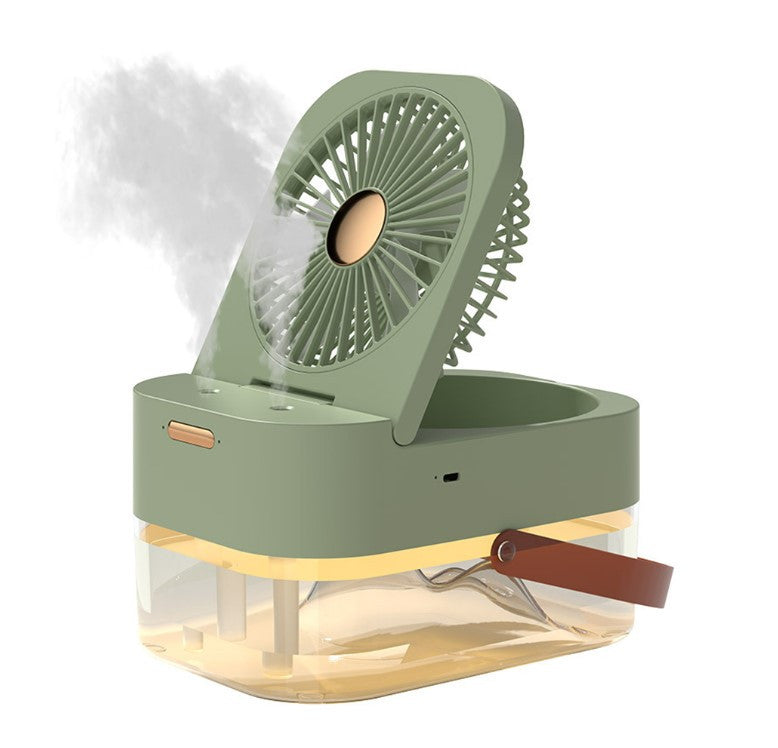 Ventilador Humidificador De Escritorio Con Luz